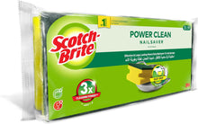 Load image into Gallery viewer, Scotch-Brite Heavy Duty Nail Saver Scrub Sponge Kitchen