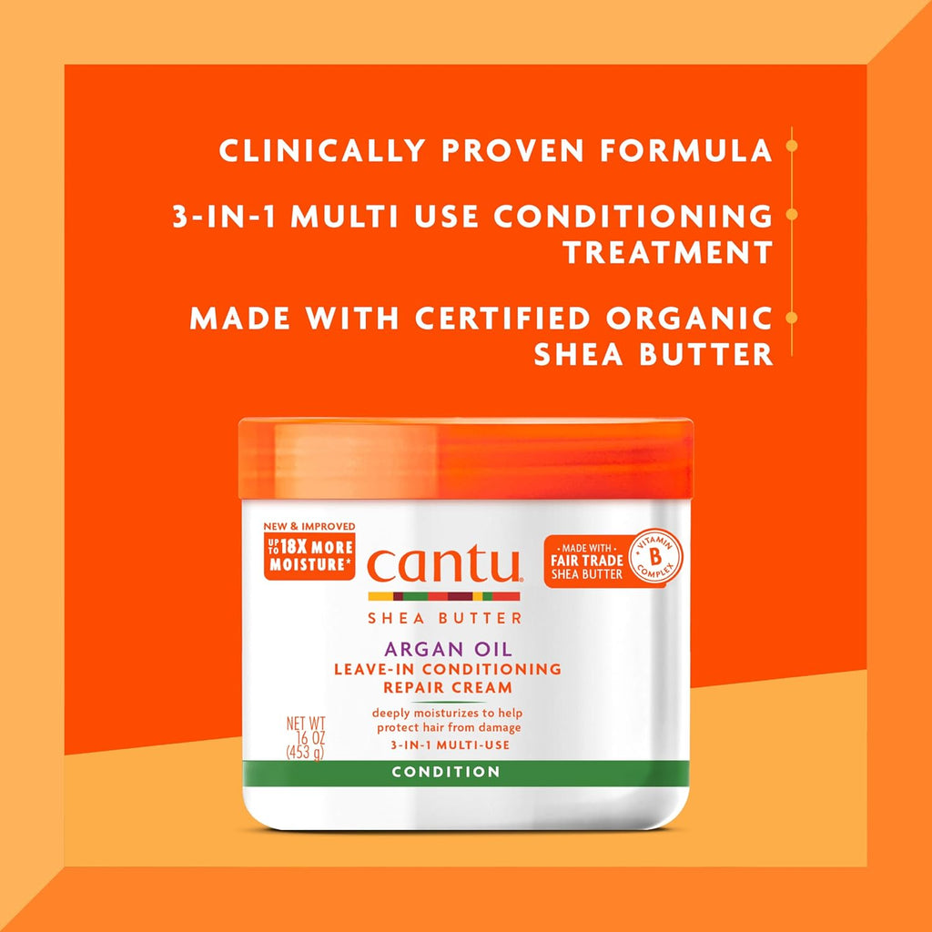 Cantu Argan Oil Leave in Conditioning Repair Cream