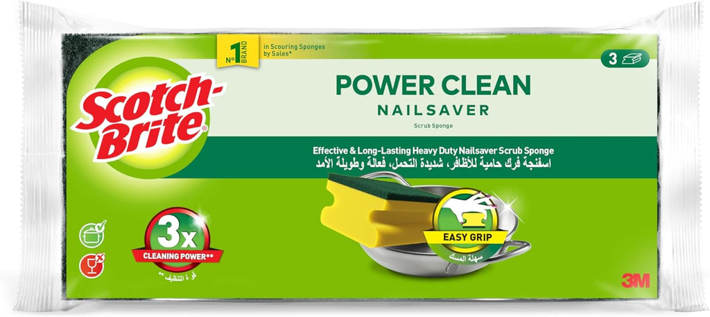 Scotch-Brite Heavy Duty Nail Saver Scrub Sponge Kitchen