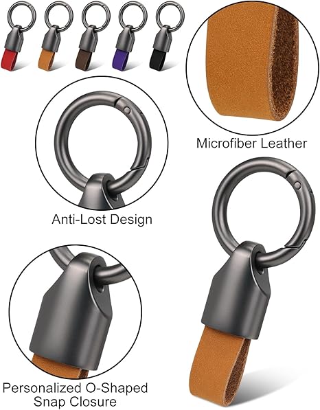 Car Key Chain Ring Clip Small Key Fob Accessory Zinc Alloy