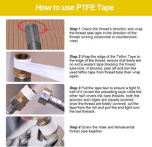 Load image into Gallery viewer, Teflon PTFE Thread Seal Tape 12mm x 10m Pack of 2