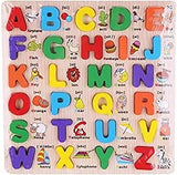 English Alphabet Wooden Jigsaw Puzzle Educational Toy