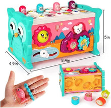 Load image into Gallery viewer, Toddler Activity Cube Baby Montessori Toy Fine Motor Skills