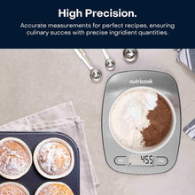 Load image into Gallery viewer, Nutricook Digital Kitchen Scale Eko Stainless Steel Food Scale