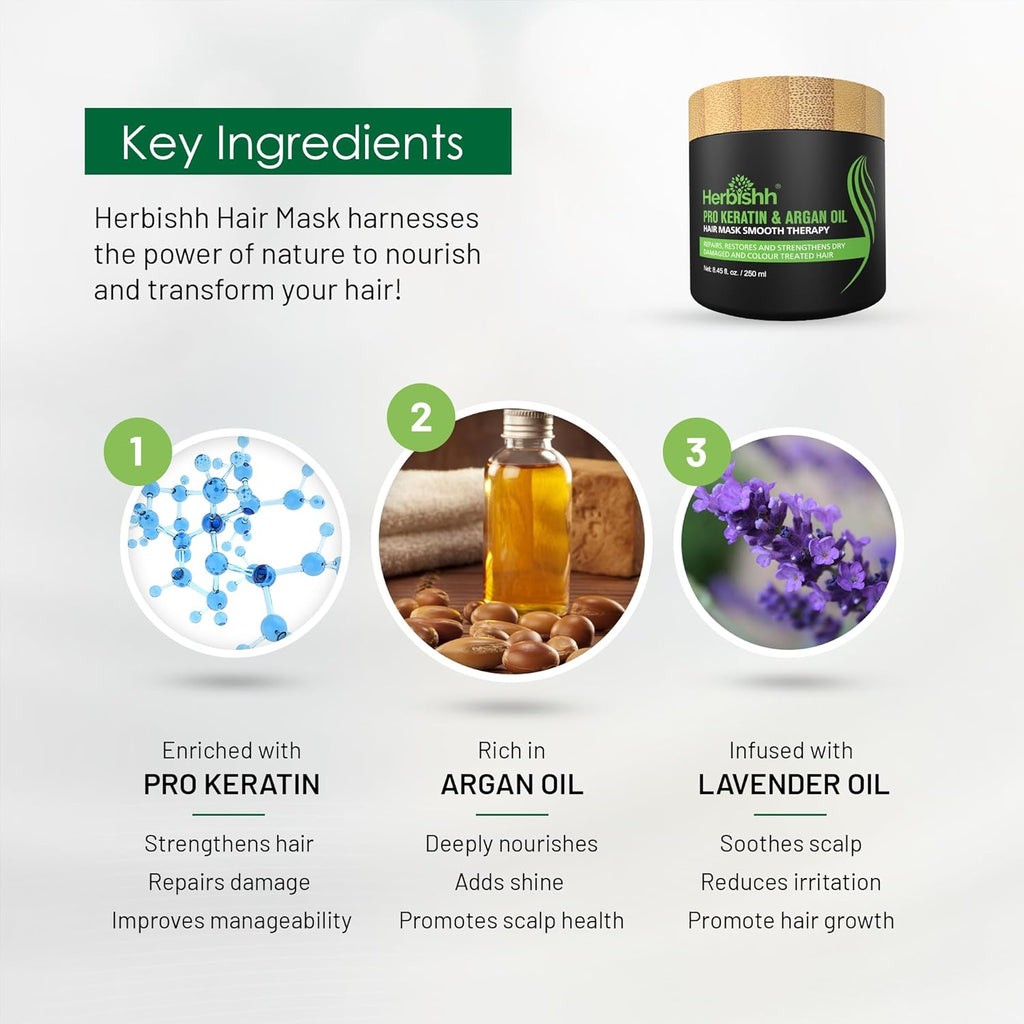 Argan Hair Mask Deep Conditioning Hydration For Dry Weak Hair