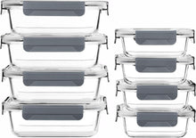 Load image into Gallery viewer, Glass Meal Prep Containers with Lids for Storage