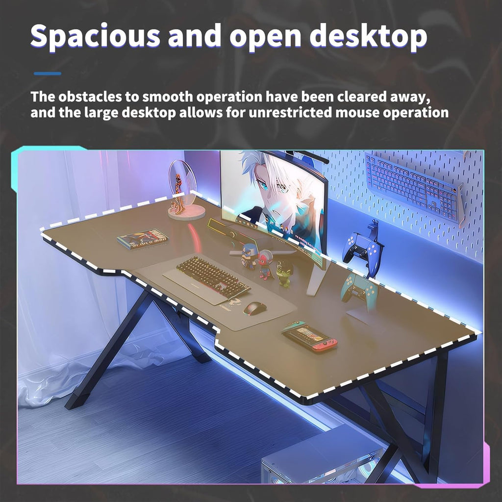 Ergonomic Large Gaming Desk Computer L Shaped Table