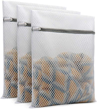 Load image into Gallery viewer, Durable Honeycomb Mesh Laundry Bags for Delicates
