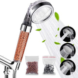 Filtered Hand Held Shower Head Ionic Reduces Hair Loss Purifies Water