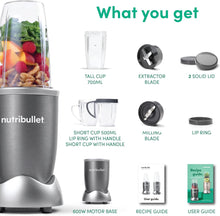 Load image into Gallery viewer, NutriBullet 600 Watts Multi Function Blender Mixer System