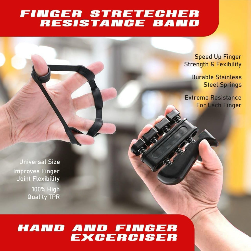Boltix Grip Strength Trainer Kit with Finger Exerciser and Hand