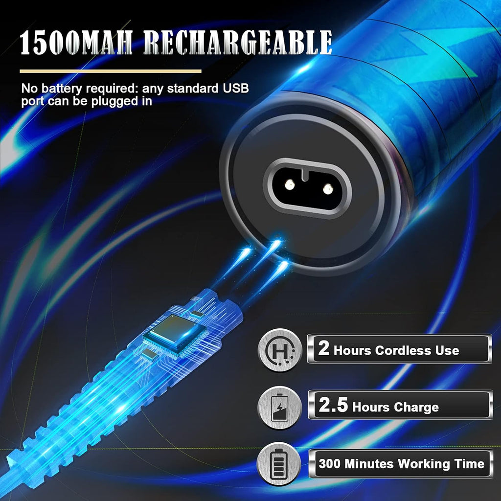 Solati Men Hair Clippers Beard Trimmer 1500mAh Battery