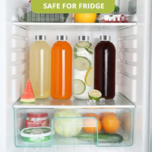 Load image into Gallery viewer, Clear Glass Bottles with Lids 32oz 3 Pack Reusable