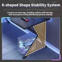 Load image into Gallery viewer, Ergonomic Large Gaming Desk Computer L Shaped Table