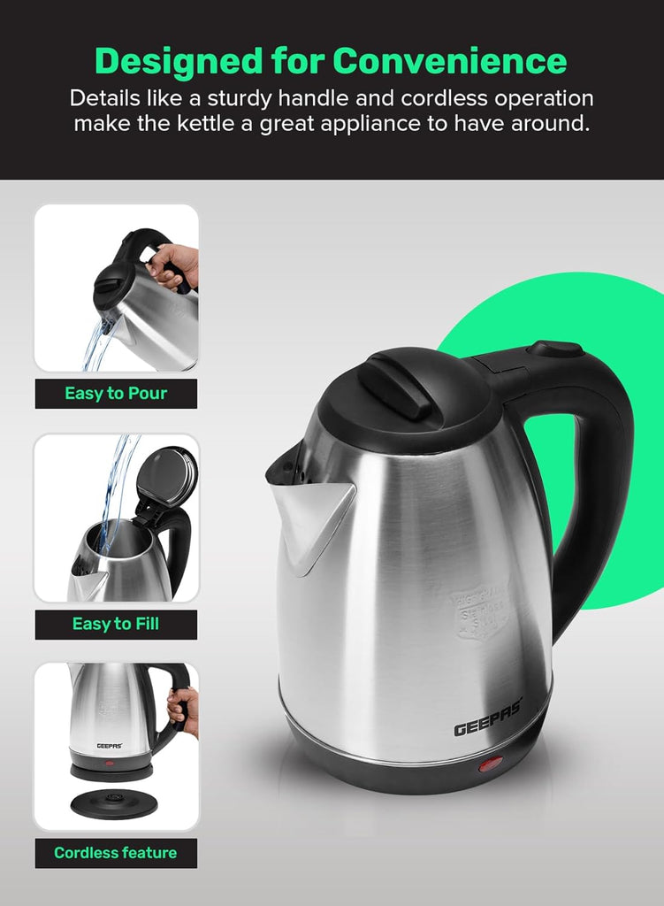 Electric Tea Kettle Auto Shut Off Stainless Steel