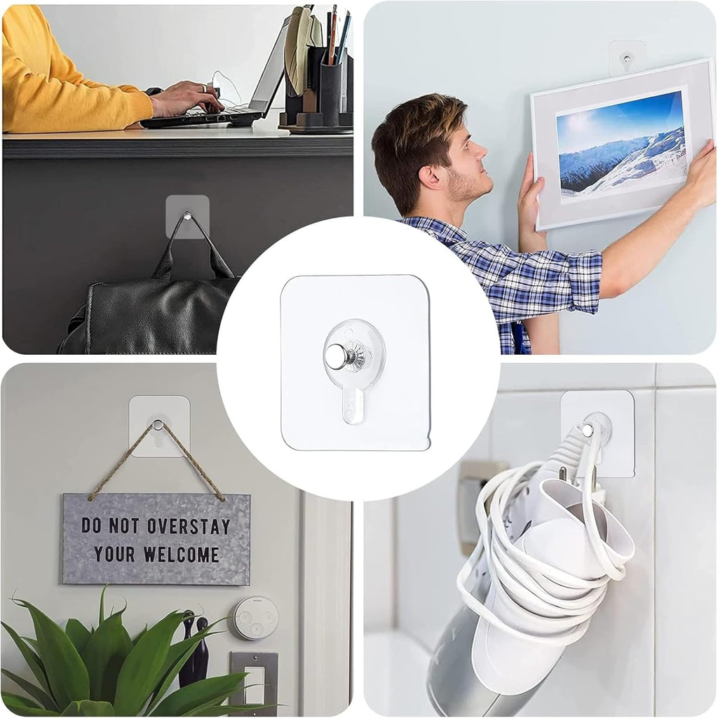 GERRIT Picture Hangers Self Adhesive Hooks Waterproof
