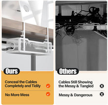 Load image into Gallery viewer, Cinati Under Desk Cable Management Tray White Cable Tray