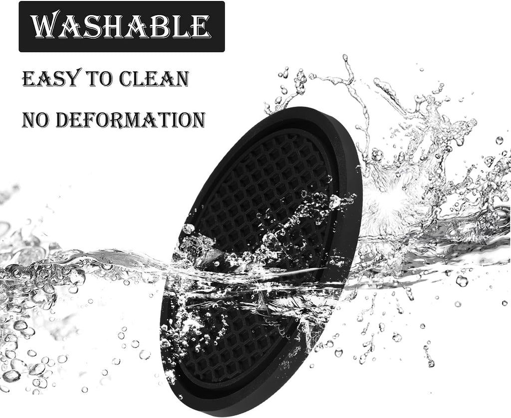 Car Cup Coaster Universal Non Slip Holders Black