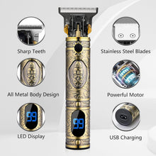 Load image into Gallery viewer, AMULISS Professional Mens Hair Clippers Cordless Trimmer Kit