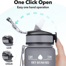 Load image into Gallery viewer, Motivational Large Water Bottle Tritan Plastic Leak Proof