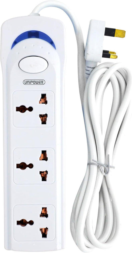 Unipower EX1242 Power Socket 3 Way Outlets Extension