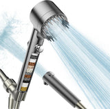 Filtered Shower Head with Handheld High Pressure Water Flow