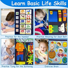 Load image into Gallery viewer, Toddler Busy Board Montessori Toy Learning Activity