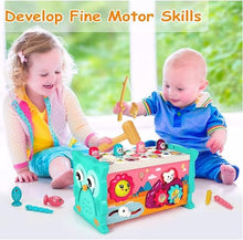 Load image into Gallery viewer, Toddler Activity Cube Baby Montessori Toy Fine Motor Skills