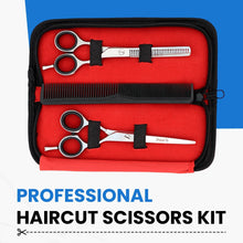 Load image into Gallery viewer, Professional Barber Hair Cutting Shears Kit Stainless Steel