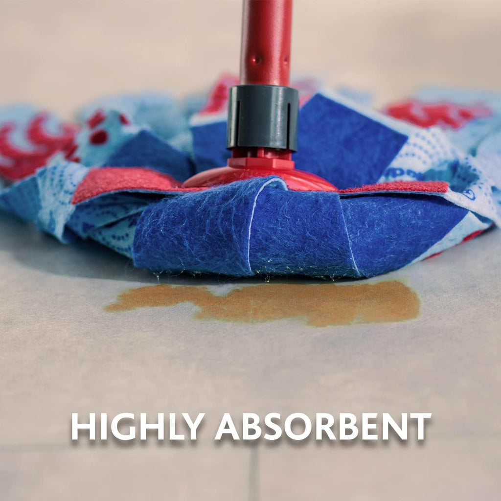 Vileda Supermocio Floor Mop Refill Red Spot Eraser Microfiber