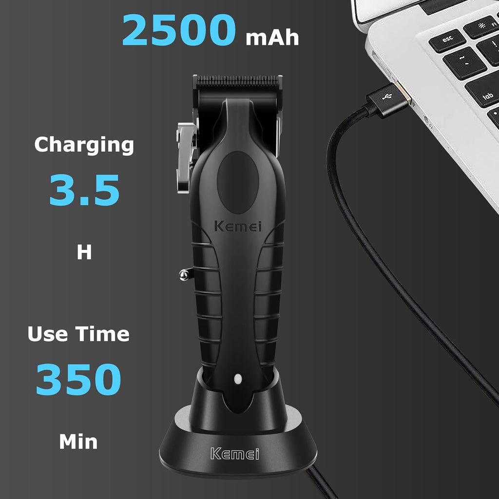 KEMEI Professional Hair Clippers for Men Cordless Hair Cutting