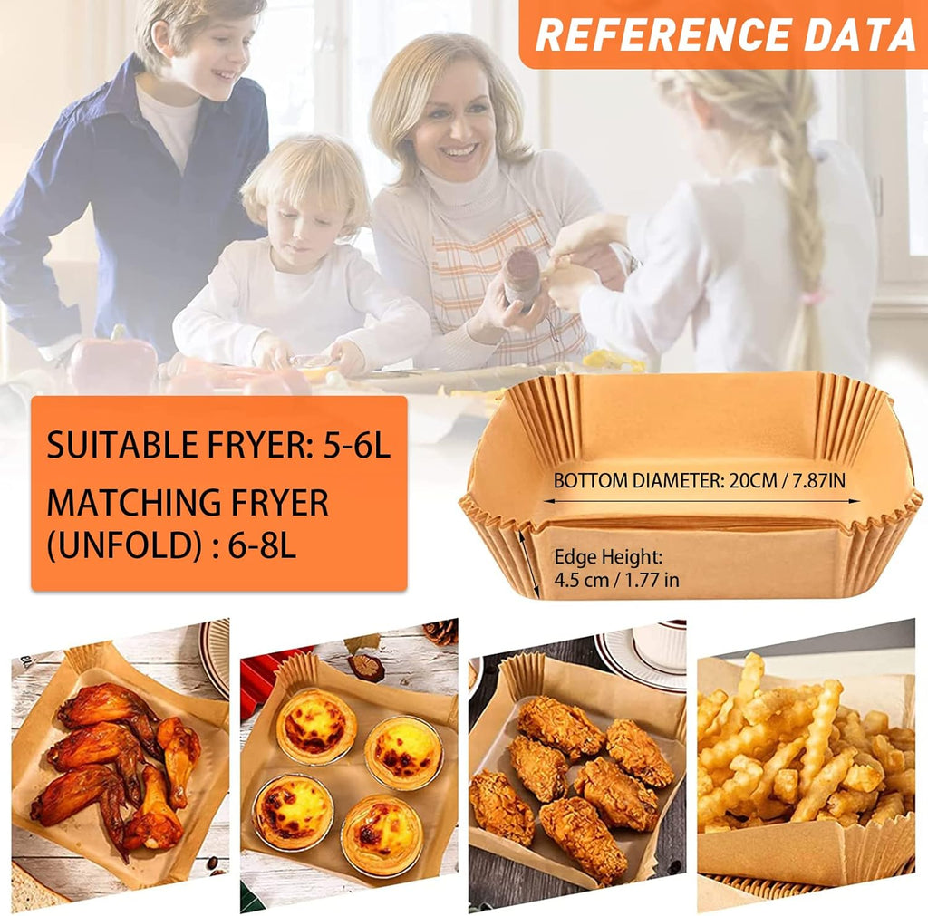 Air Fryer Disposable Paper Liner Square Baking Paper