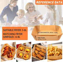 Load image into Gallery viewer, Air Fryer Disposable Paper Liner Square Baking Paper