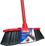 Vileda Indoor Floor Broom Red Black Lightweight