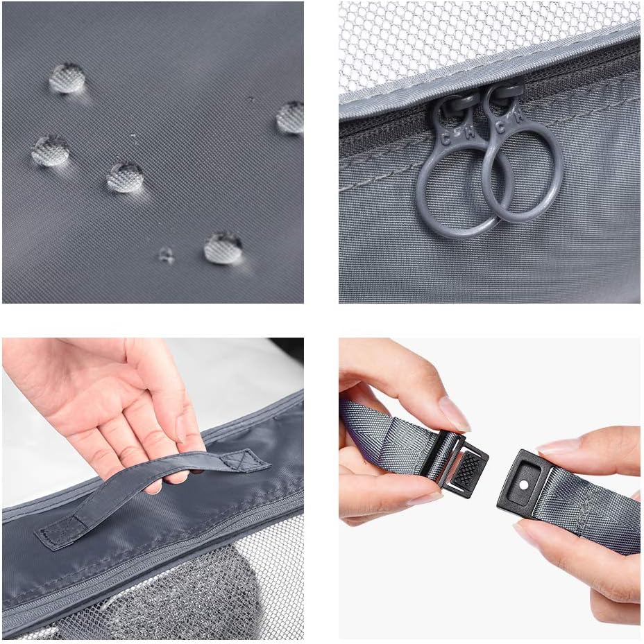 VAGREEZ Packing Cubes 7 Pieces Grey
