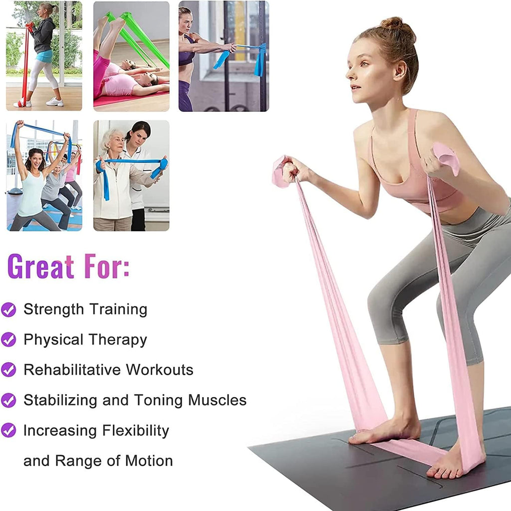 Latex Resistance Exercise Band For Physiotherapy Strength Training Fitness