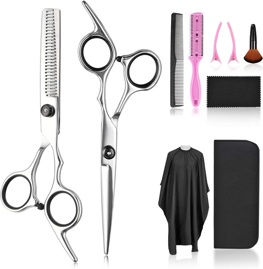 Hair Cutting Scissors Thinning Shears Set Professional Barber Kit