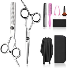 Load image into Gallery viewer, Hair Cutting Scissors Thinning Shears Set Professional Barber Kit