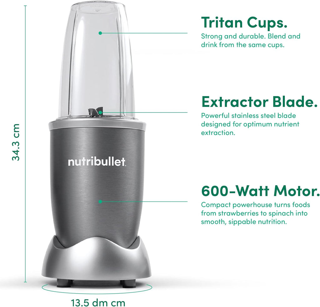 NutriBullet 600 Watts Multi Function Blender Mixer System