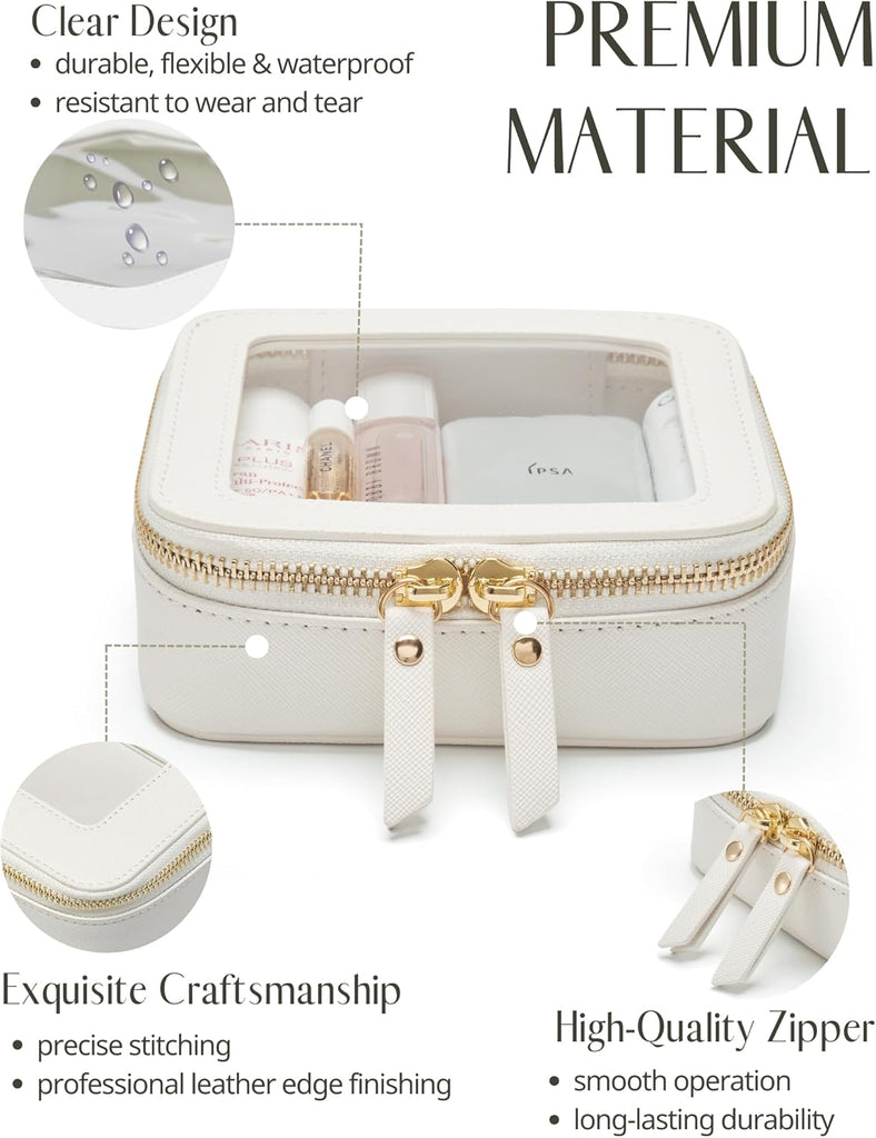 Cosmetic Bag for Purse Mini Makeup Bag Clear Make Up Pouch