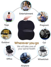Load image into Gallery viewer, Memory Foam Orthopedic Seat Cushion for Lower Back Pain Relief