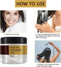 Load image into Gallery viewer, Keratin Hair Treatment Mask Care Anti Frizz Repair