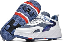 Load image into Gallery viewer, Kids Roller Skates Shoes Four Wheels Roller Sneakers