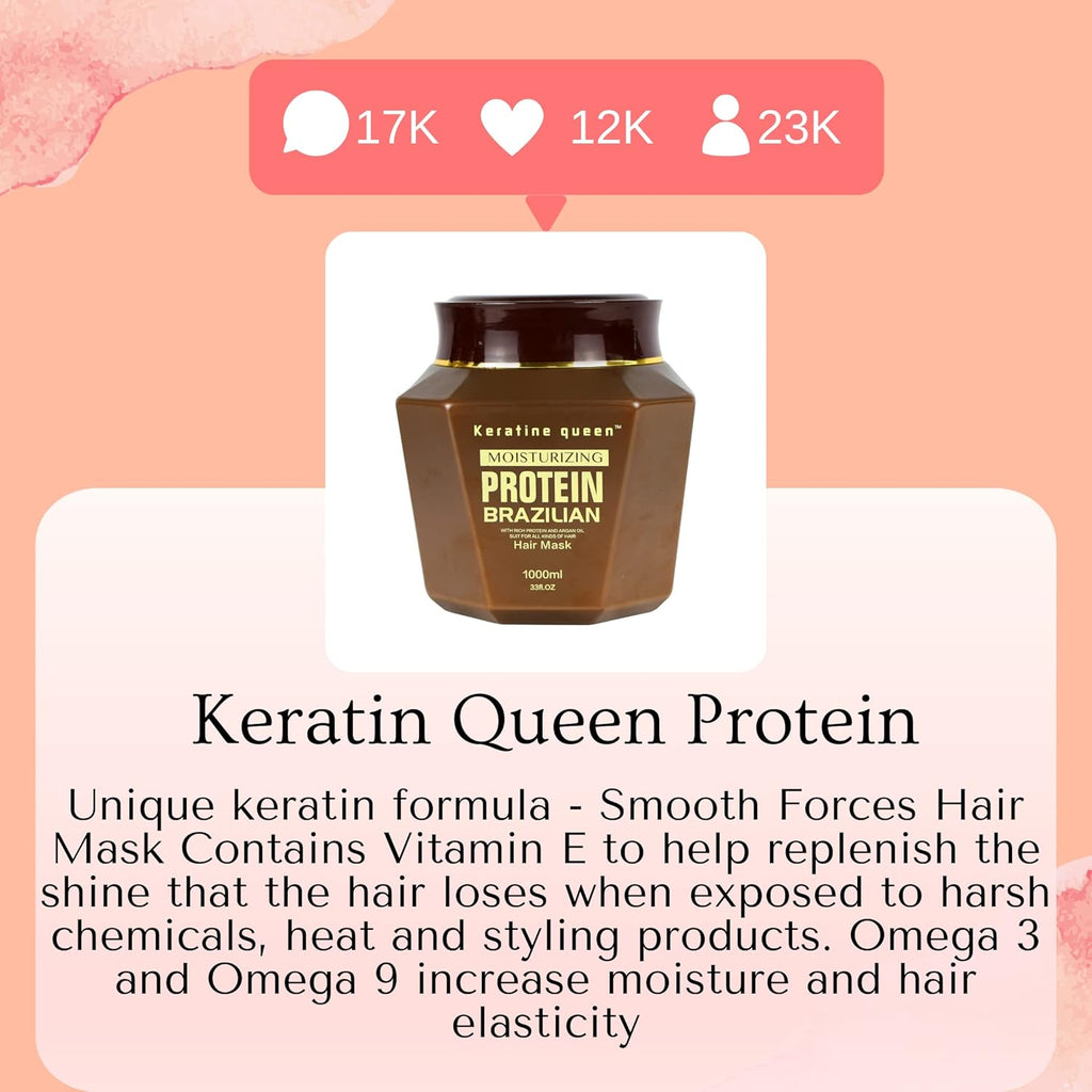 New Woman Keratin Queen Moisturizing Hair Growth Protein Mask