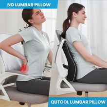 Load image into Gallery viewer, Lumbar Support Pillow for Office Chair Memory Foam Back Cushion