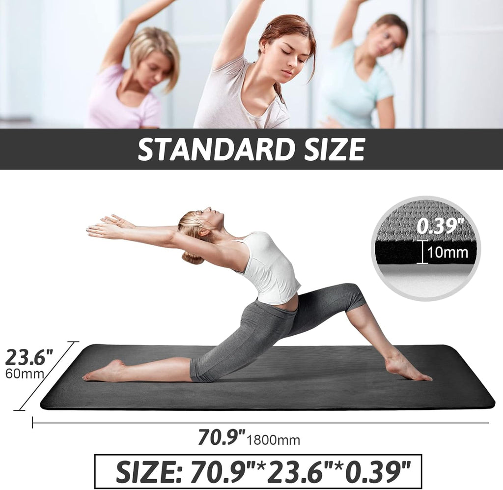Yoga Mat Non Slip with Strap Included Exercise Mat