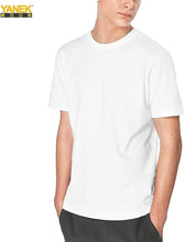 Load image into Gallery viewer, YANEK Solid Unisex Round Neck T Shirt Short Sleeve Cotton
