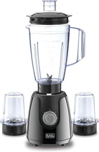 Load image into Gallery viewer, Black Decker Blender Grinder Mills 400W 1.5L Stainless Steel Blades