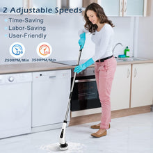 Load image into Gallery viewer, Cordless Electric Spin Scrubber with Brush Heads