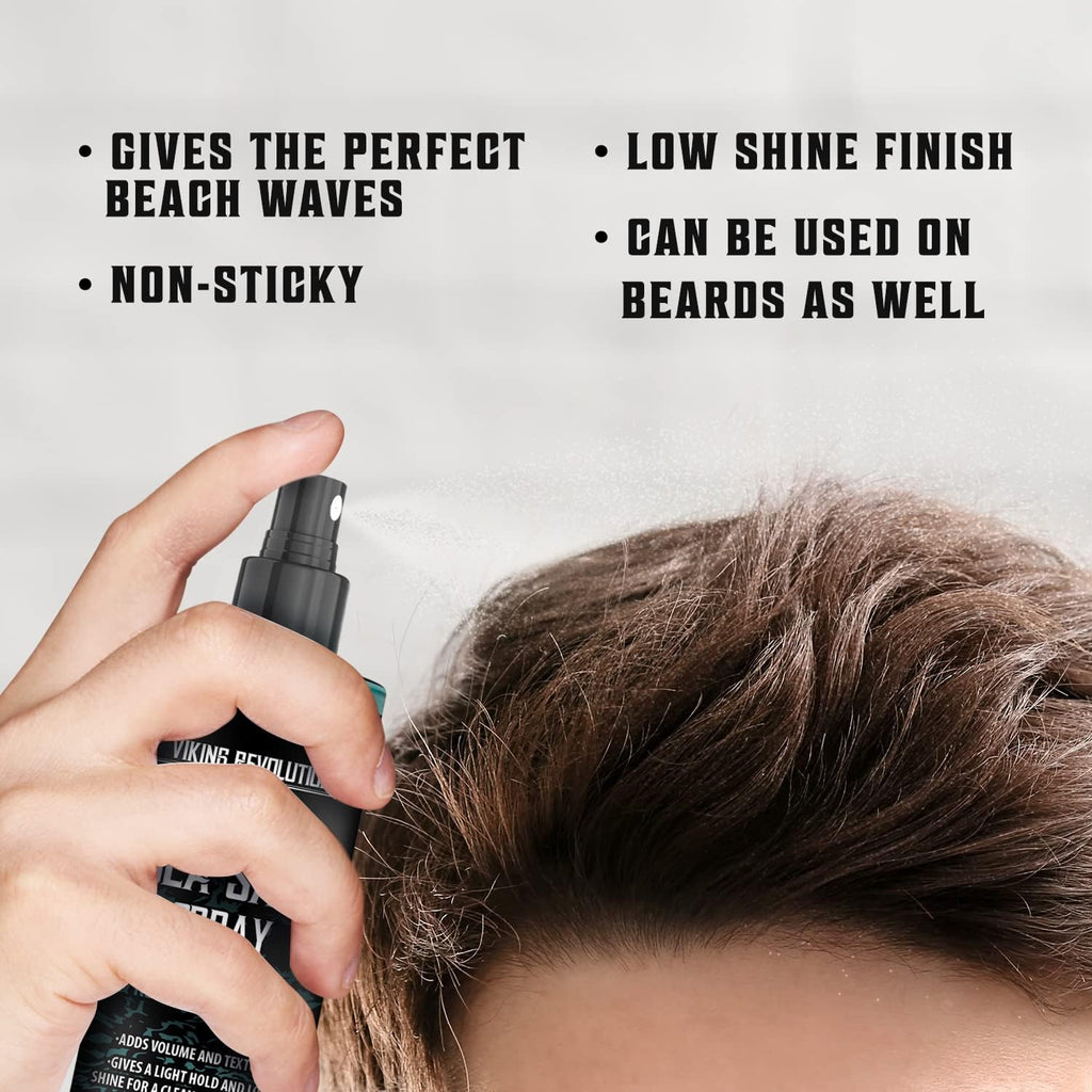 Viking Revolution Sea Salt Spray for Hair Men with Kelp Aloe Vera